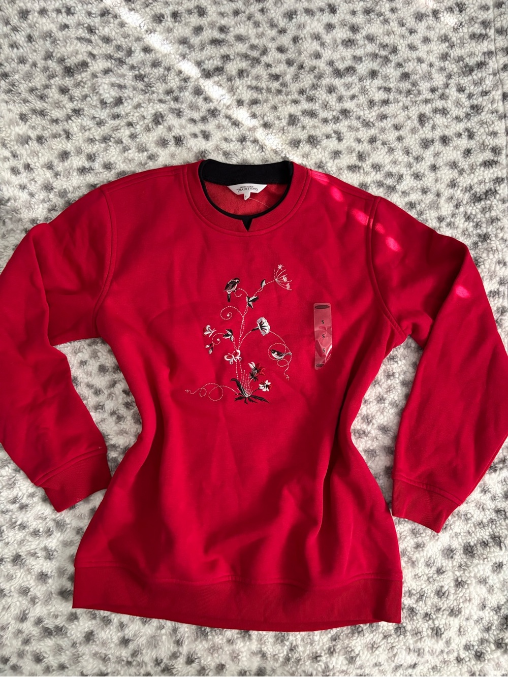 Y2K/Vintage NWT Embroidered Hummingbird Crewneck